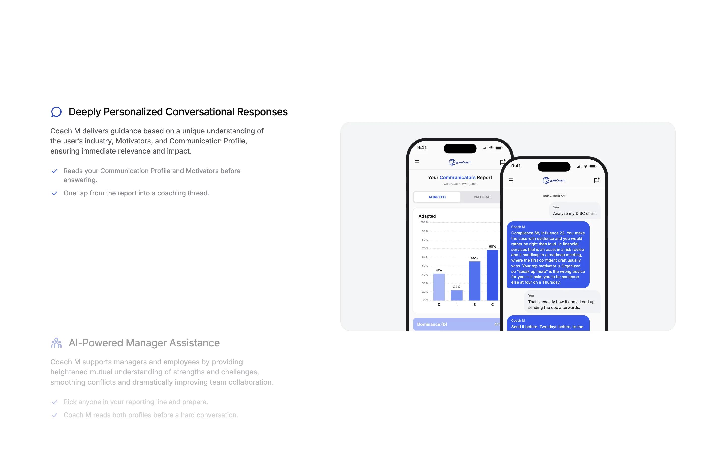 The redesigned feature section: a scroll-linked walkthrough with a pinned product visual